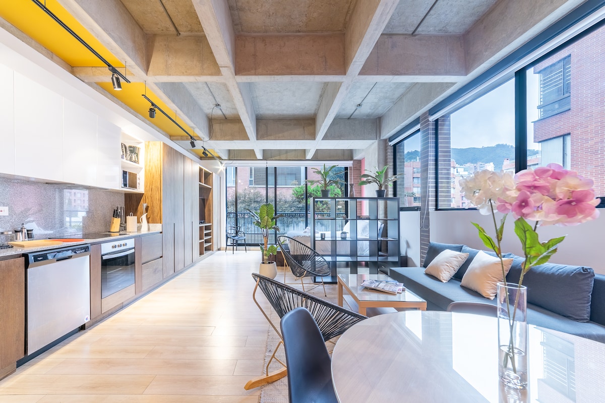 B* New Calm & Cozy Loft Apto in Park 93.